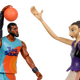 Image for article titled New Space Jam toys to finally let kids play with fan favorites like "Wet/Fire" and "The Brow"
